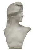 Jef Lambeaux, Untitled, a Belle Époque marble bust