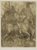 Albrecht Durer, Untitled, Death and the Devil' engraving