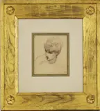Edward Burne-Jones, Untitled, After Edward Coley Burne-Jones (1833-1898) 'A girl's head' lithograph