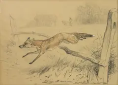 Untitled by Basil James Nightingale, charcoal and watercolour on buff paper 38 x 51.5cm, sold Dec 2020