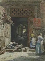 Ettore Roesler Franz, Untitled, watercolour 76 x 54cm (2)