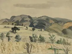 Richard Carline, Untitled, watercolour 22 x 28cm Born into an artistic family