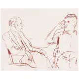 David Hockney, Bill and James I, from A Series of Hand Drawn Lithographs from 1979-80 (Gemini 1652)