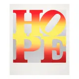 Robert Indiana, Winter; Summer, from Four Seasons of Hope (Silver), 2012, Two screenprints in colors on Coventry Rag paper, each signed in pencil with autopen