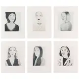 Six Female Portraits (Cantz 385-390) by Alex Katz, 2004, Titles Include, sold Apr 2026