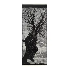 William Kentridge, Walking Man, 2000, Linocut on Tableau rice paper