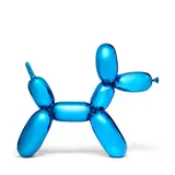 Jeff Koons, Balloon Dog (Blue), 2021, Metallic porcelain multiple in blue, stamp signed
