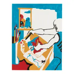 Jacob Lawrence, Studio (Artist in Studio) (Nesbett L94-1), 1994, Lithograph in colors on wove paper