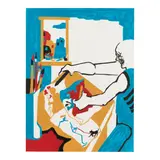 Jacob Lawrence, Studio (Artist in Studio) (Nesbett L94-1), 1994, Lithograph in colors on wove paper