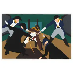 Deception, from The Life of Toussaint L'Ouverture (Nesbett L97-3) by Jacob Lawrence, 1997, Screenprint in colors on wove paper, offered Apr 2026