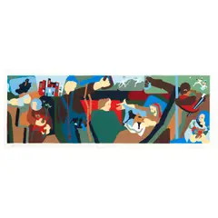 Jacob Lawrence, New York in Transit I; II (2 works) (Nesbett L98-1; L98-2), 1998, Two screenprints in colors on wove paper, each signed in pencil