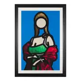 Julian Opie, Felicia, 2011, Inkject print in colors on Epson Premium Semigloss Photo paper dry-mounted to aluminum in artist's frame