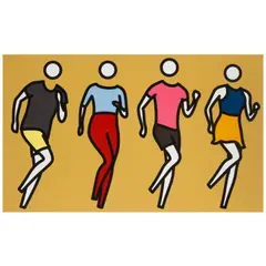 Dance 3, from Dance Synced by Julian Opie, 2024, Screenprint in colors on Archival Museum Board, sold Apr 2026