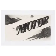 Motor by Ed Ruscha, 2021, Lithograph in colors on wove paper, offered Apr 2026