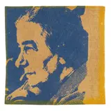 Andy Warhol, Golda Meir (Feldman & Schellmann II.153A), 1973, Screenprint in blue on felt