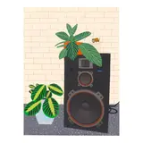 Jonas Wood, Speaker Still Life (Gagosian pp.23-24), 2019, Screenprint in colors on wove paper