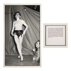 Le Striptease (from 'Les Autobiographies') by Sophie Calle, 1989, photograph, sold Apr 2026