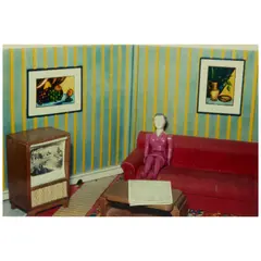 Laurie Simmons, 'Woman Watching TV' (from 'Interiors'), 1978, Silver dye bleach print; an artist's label