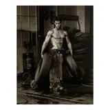 Herb Ritts, Fred with Tires, 1984, Gelatin silver print; the photographer's credit stamp on the reverse