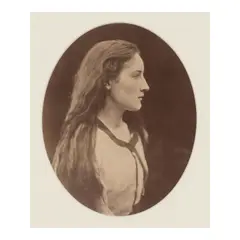 Julia Margaret Cameron, Hatty Campbell, 1868, Albumen print from wet collodion glass negative; mounted, a Thackrey & Robertson gallery label on the reverse