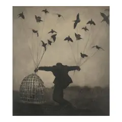 Robert ParkeHarrison, 'Flying Lesson', 2000, Photogravure with beeswax and chine collé; initialed