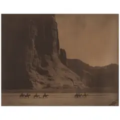 Edward S. Curtis, Cañon de Chelly - Navaho, 1904, Platinum print; signed in ink on the image