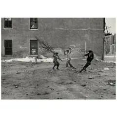Helen Levitt, New York (Three Boys with Tree Branch), c. 1942, Gelatin silver print