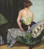 Leo Putz, Rückenakt, 1906, Öl auf Leinwand