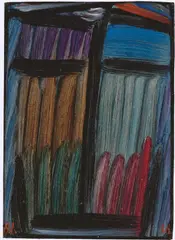 Alexej von Jawlensky, Meditation, 1936, Öl auf leinenstrukturiertem Papier, auf Karton aufgezogen