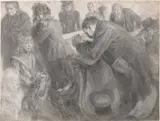 Adolph von Menzel, In der Kirche. Nach 1898