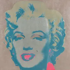 Marilyn Monroe by Andy Warhol, 1967, Farbserigrafie auf leichtem Karton, sold Jun 2017