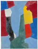 Serge Poliakoff, Composition Rouge Bleu