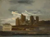 Jean-Baptiste Camille Corot, Avignon, vue de l‘arrière du palais des papes