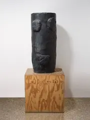 Torso by Günther Förg, 1993, Bronze mit schwarzer Patina, auf originalem Holzsockel, sold Nov 2014