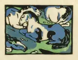 Franz Marc, Ruhende Pferde
