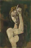 Mit erhobener Hand by Karl Hofer, 1943, Öl auf Leinwand, sold May 2013