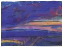 Marschlandschaft by Emil Nolde, Um 1930, Aquarell auf Japan, auf Karton aufgezogen, sold Nov 2012