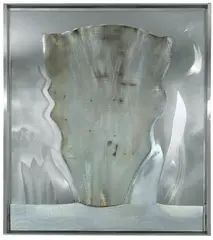 Para Marisol by Heinz Mack, 1964, Aluminiumgitter und bemaltes Holz auf Aluminiumplatte, sold Nov 2009