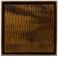 Abraham Palatnik, Progressão, 1964, Jacaranda-Furnierplättchen auf Holz, im Künstlerrahmen