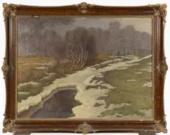 Fritz Pontini, Spring Thaw, 1912, oil on canvas