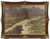 Fritz Pontini, Spring Thaw, 1912, oil on canvas