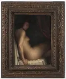Eduard Demartini, Sitting Nude, First half of 20th century, oil on canvas