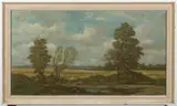 Jaroslav Veris, Summer Landscape, 1960s, oil on hardboard