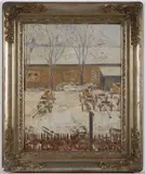 Antonín Slavíček, Winter Porch, 1920s, oil on canvas