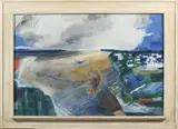 Josef Kilian, Fields Around Okoř, 1982, oil on canvas
