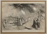 Bohumír Číla, Design for the Decoration of the Museum in Auschwitz, 1960, mixed media, cardboard