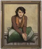 František Hofman, Portrait of a Woman, 1930, oil on canvas
