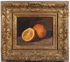Josef Kadeřábek, Still Life with an Orange, 1930s, oil on canvas