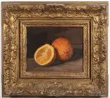 Josef Kadeřábek, Still Life with an Orange, 1930s, oil on canvas