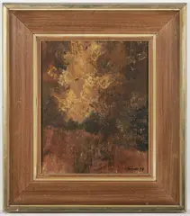 Ivan Šnobl, Near the Forest, 1978, oil on canvas